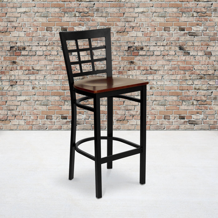 Black Window Stool-Mah Seat