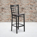 Black Window Stool-Wal Seat