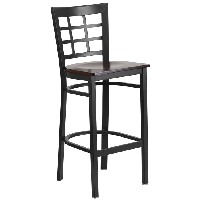 Black Window Stool-Wal Seat
