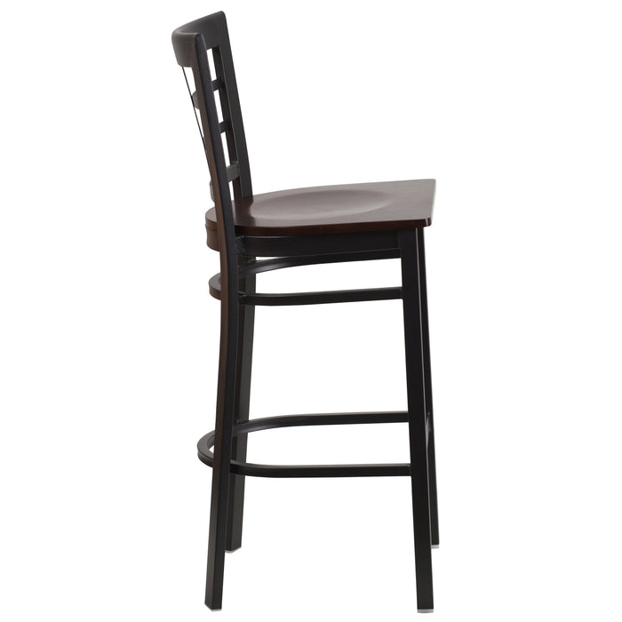 Black Window Stool-Wal Seat