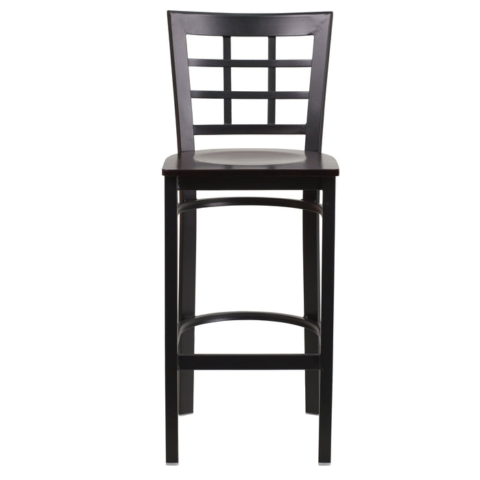 Black Window Stool-Wal Seat