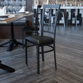 Black Window Chair-Black Seat