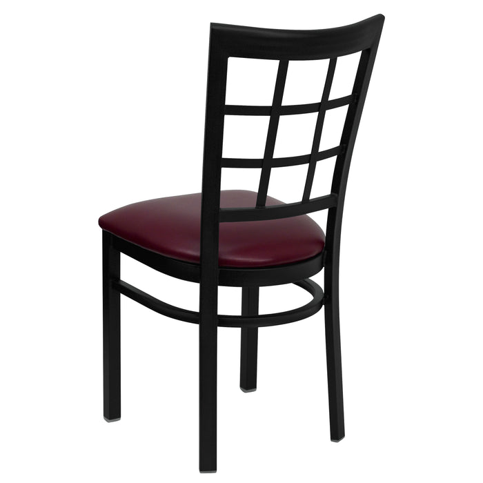 Black Window Chair-Burg Seat