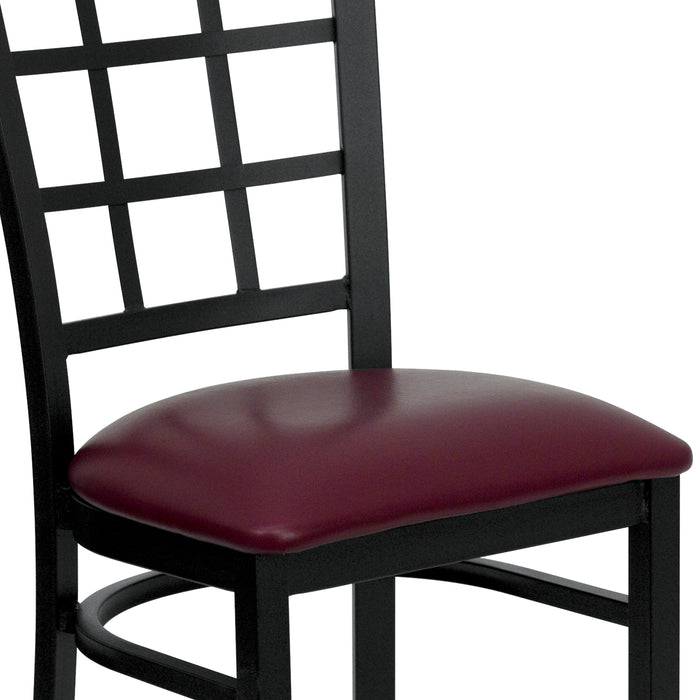 Black Window Chair-Burg Seat