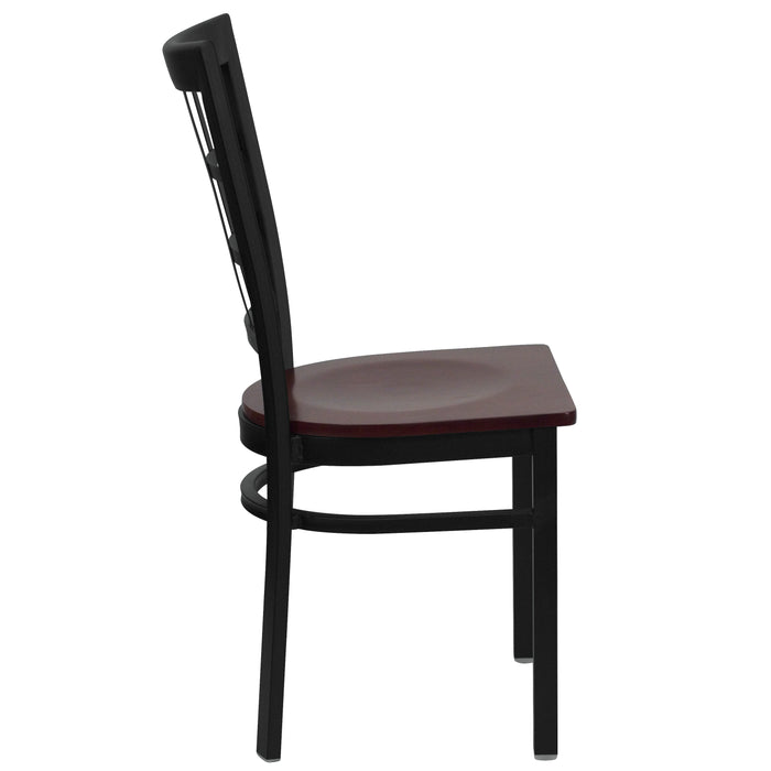 Black Window Chair-Mah Seat