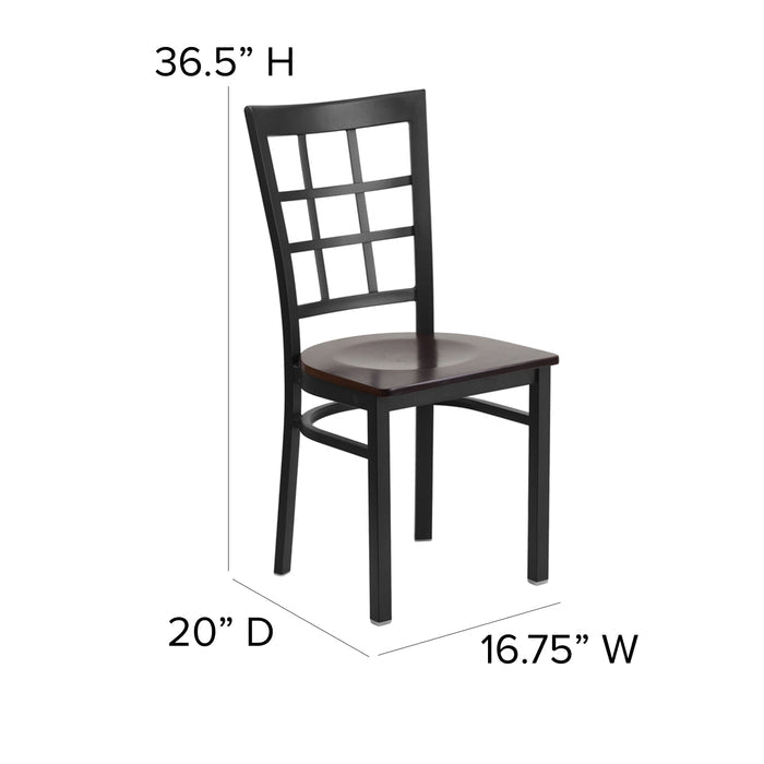 Black Window Chair-Wal Seat