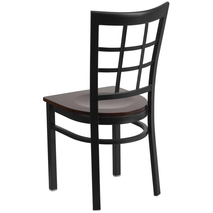 Black Window Chair-Wal Seat
