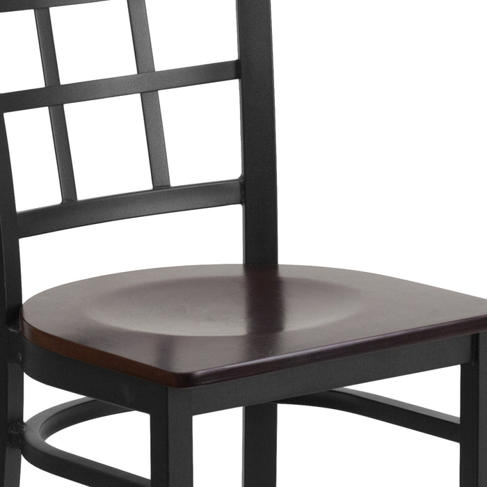 Black Window Chair-Wal Seat
