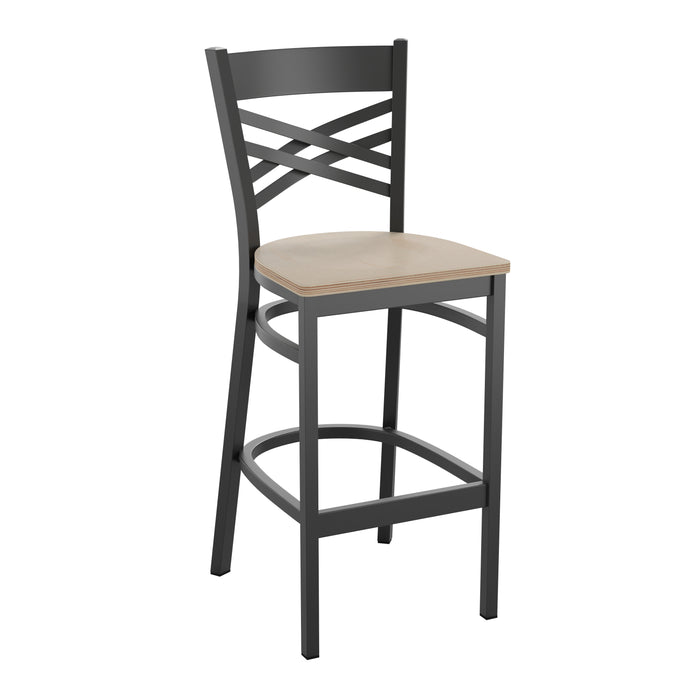 Black X Stool-Ant. White Seat