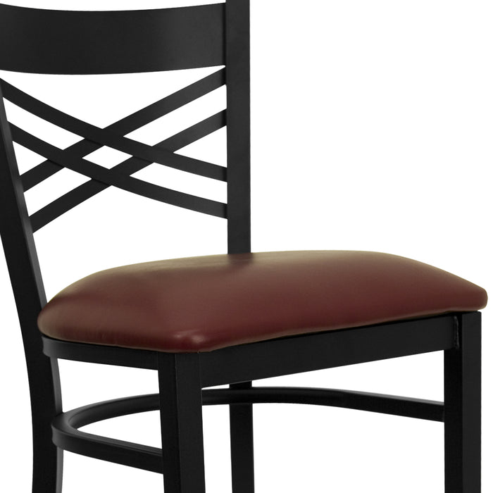 Black X Stool-Burg Seat