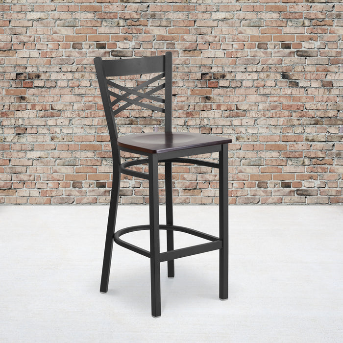 Black X Stool-Wal Seat