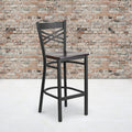 Black X Stool-Wal Seat