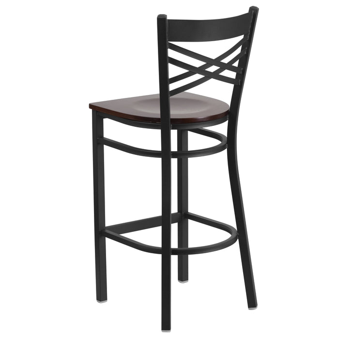 Black X Stool-Wal Seat