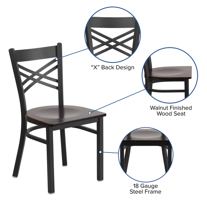 Black X Chair-Wal Seat