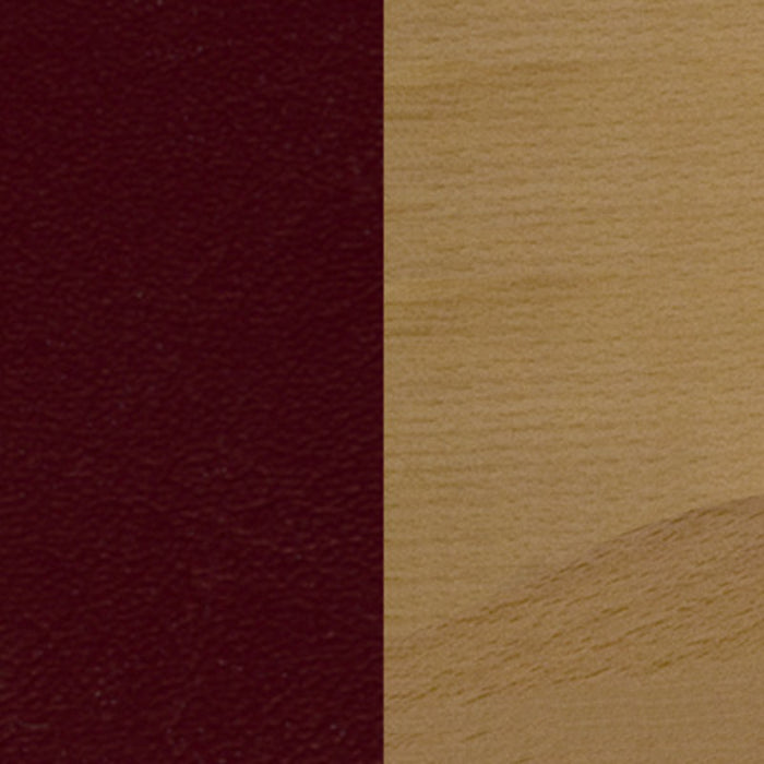 Natural Wood Chair-Burg Vinyl
