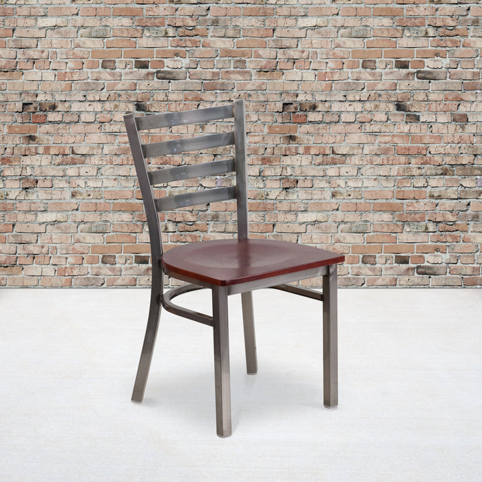 Clear Ladder Chair-Mah Seat