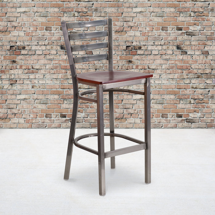 Clear Ladder Stool-Mah Seat