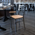 Clear Ladder Chair-Nat Seat