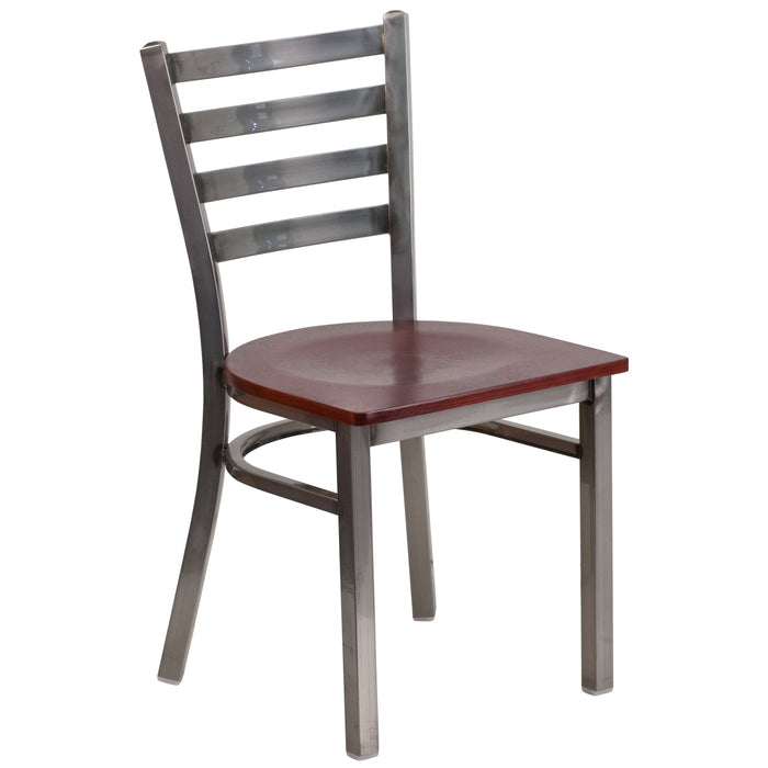 Clear Ladder Chair-Mah Seat
