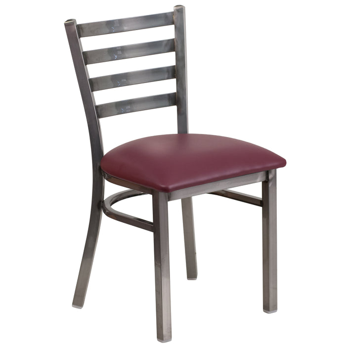 Clear Ladder Chair-Burg Seat