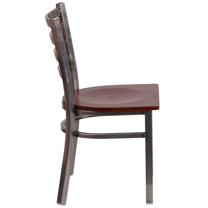 Clear Ladder Chair-Mah Seat
