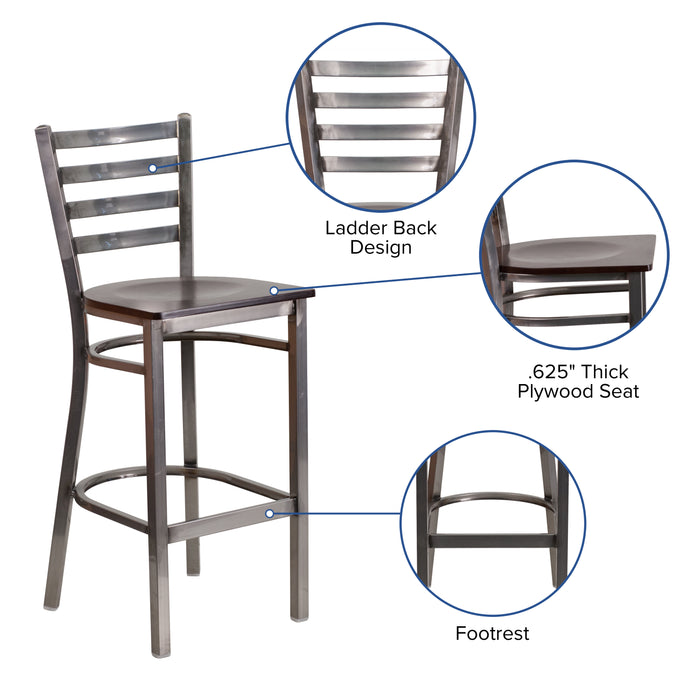 Clear Ladder Stool-Wal Seat