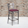 Clear X Stool-Burg Seat