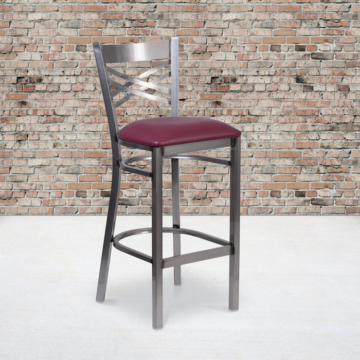 Clear X Stool-Burg Seat
