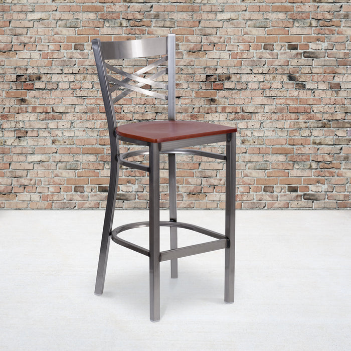 Clear X Stool-Cherry Seat