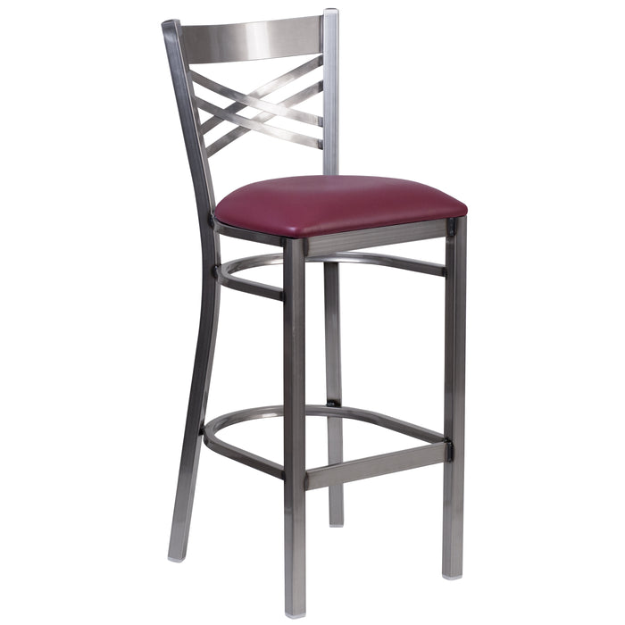 Clear X Stool-Burg Seat
