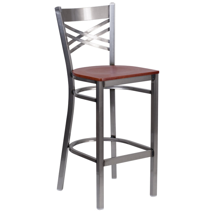 Clear X Stool-Cherry Seat