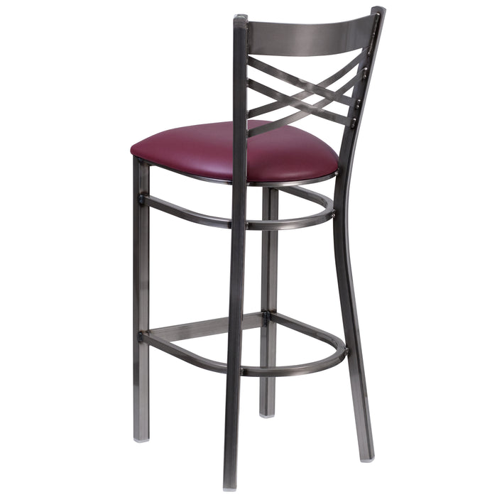 Clear X Stool-Burg Seat