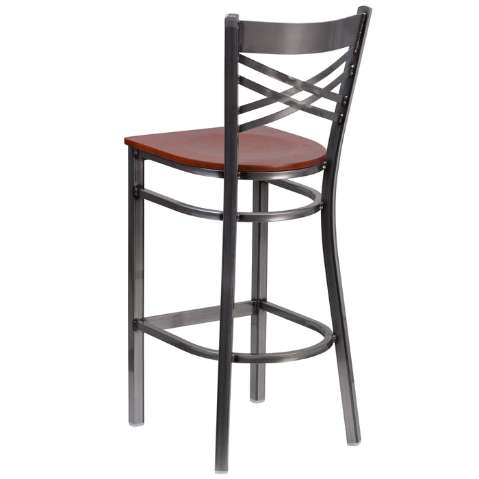 Clear X Stool-Cherry Seat