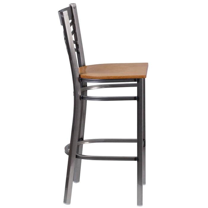 Clear X Stool-Nat Seat