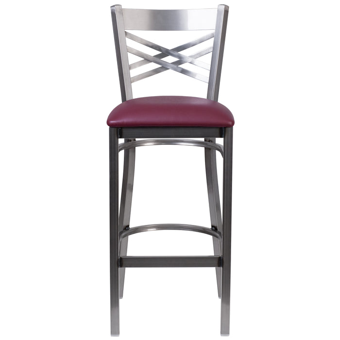 Clear X Stool-Burg Seat