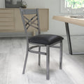 Clear X Chair-Black Seat