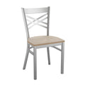 Clear X Chair-Ant. White Seat