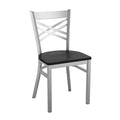 Clear X Chair-Black Seat