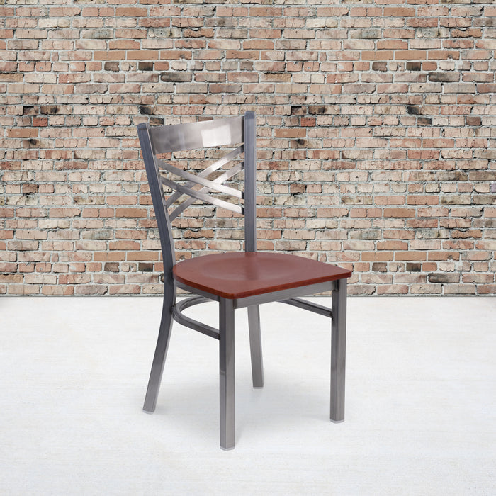 Clear X Chair-Cherry Seat