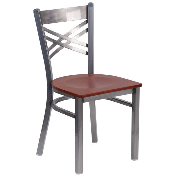 Clear X Chair-Cherry Seat
