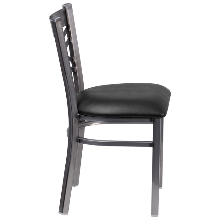 Clear X Chair-Black Seat