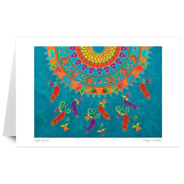 Tracey Metallic High Spirits  Art Card | Native Art Canada