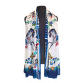 Horse (Gidagiza Mishtadim) by Emilie McKinney, Viscose Scarf indigenous art shawl by Emilie McKinney Canada
