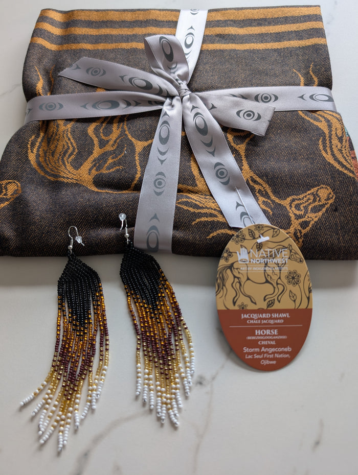Horse woven Shawl by Storm Angeconeb