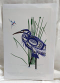 Richard Shorty Hummingbird and Blue Heron Wall Art | Native Art Canada