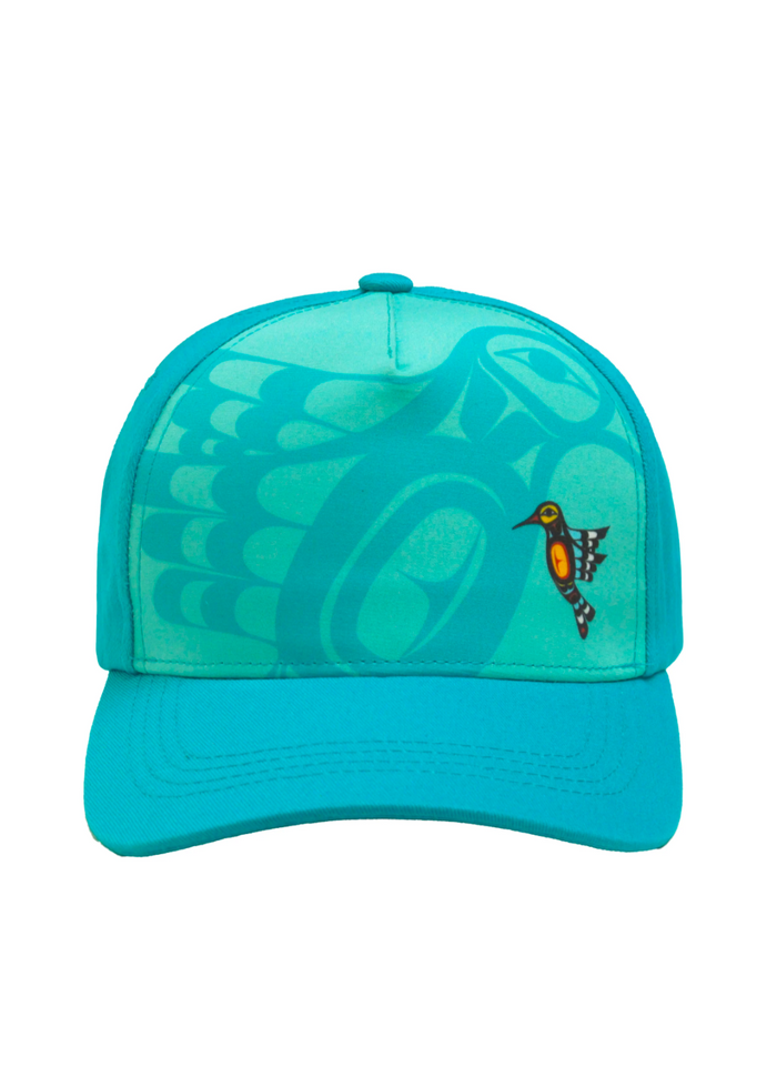 Hummingbird Baseball Cap by Francis Dick indigenous art gift by Francis Dick Canada