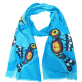 Hummingbird Eco Scarf, artwork by Native artist, Francis Dick indigenous art shawl by Francis Dick Canada