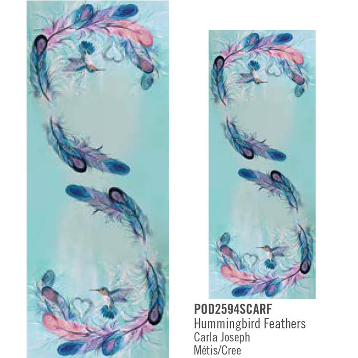 Hummingbird Feathers Eco Scarf by Carla Joseph
