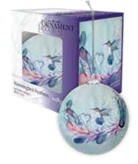 Hummingbird Feathers indigenous ornament by Carla Joseph Canada