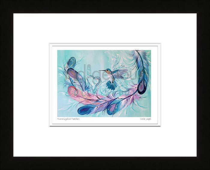 Carla Joseph Hummingbird Feathers Wall Art | Native Art Canada